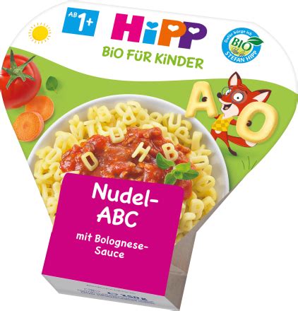 Hipp Bio F R Kinder Nudel Abc Mit Bolognese Sauce G Dm At