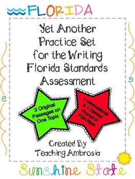 Yet Another Practice Set For The Writing FSA FL Standards Assessment