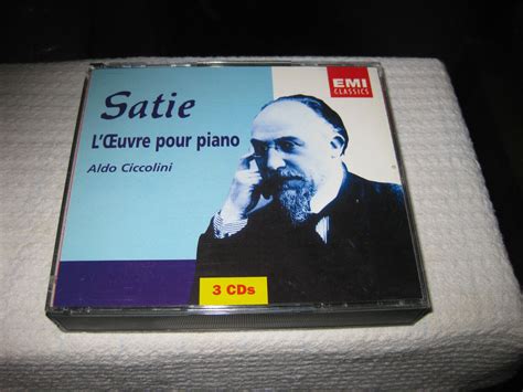 Satie Aldo Ciccolini L Uvre Pour Piano Emi Classics Cd