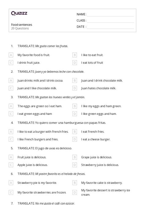 Diagramming Sentences Worksheets For Th Grade On Quizizz Free