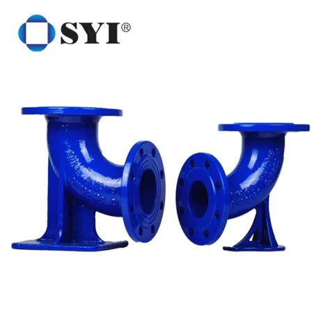 Syi Ductile Iron Flanged Spigot Pipe Fittings With Epoxy Coated Pn10 16