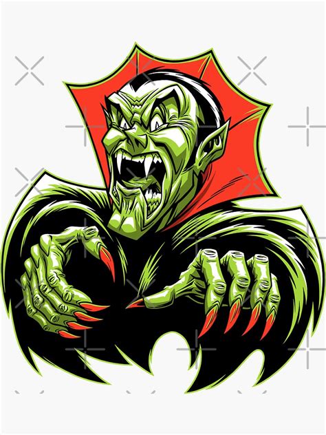 "DRACULA ROAR!" Sticker by MINION-FACTORY | Redbubble