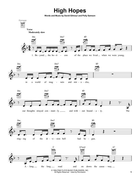 High Hopes | Sheet Music Direct