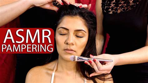 Ultra Asmr Pampering ♥ Scalp Massage Face Brushing For Relaxation 😴