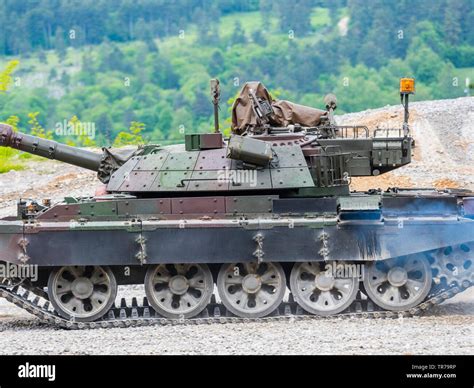 Slovenian MBT T-55S modified T-55 during public driving demonstration ...