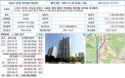 성남분당구반값아파트경매성남시 분당구 수내동 푸른마을쌍용아파트 60평형 경매 A2