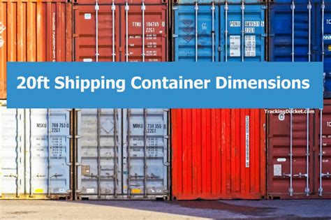 Ft Shipping Container Dimensions Measurements Weight