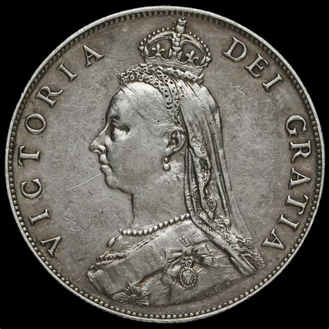 Queen Victoria Jubilee Head Silver Florin Gvf