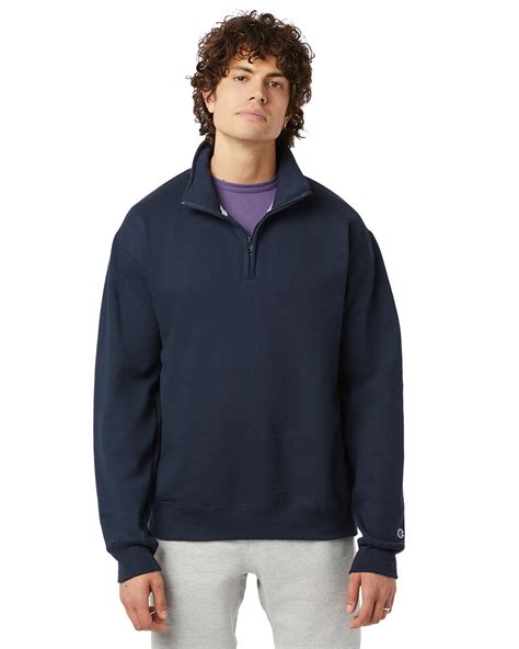 Champion Unisex Powerblend Quarter Zip Pullover Alphabroder