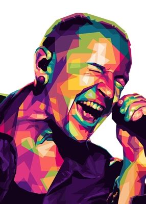 Chester Bennington Pop Art Posters Prints By Color Work Printler