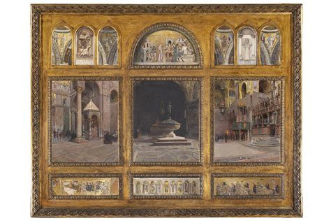 Intérieur de la Basilique de San Marco à Venise Raffaele Tafuri 1857