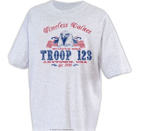 Boy Scout™ Troop Design Sp559 Timeless Values American Eagle