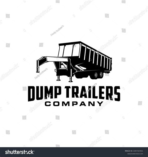 Dump Trailer Logo Masculine Style Design Stock Vector (Royalty Free) 2267321911 | Shutterstock