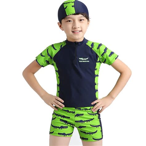 2 10y Kids Swimwear Baby Boy Swimsuit 3pcs Toppantshat Pool Swimming