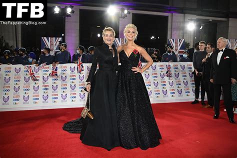 Hannah Waddingham Shows Off Her Sexy Tits At The Pride Of Britain