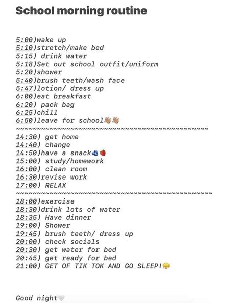 Pin By Jenessa On School Survival In 2024 School Morning Routine