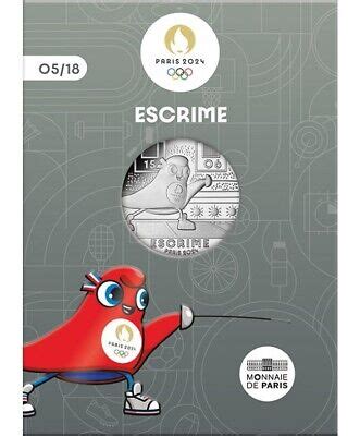 FRANCE 2023 Mascot PHRYGES 10 Silver Coin Mascot Olympic Gam PARIS