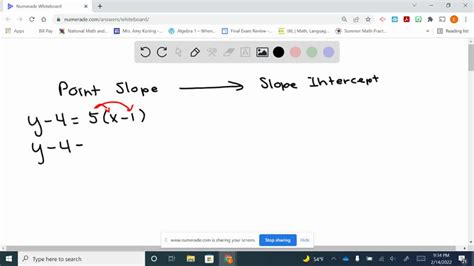 Solved El Coeficiente Que Multiplica A X En Una Ecuaci N De La Recta