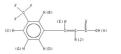 3 Trifluoromethyl Cinnamic Acid 779 89 5 1H NMR