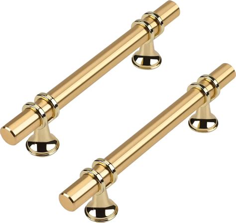 Haliwu 20 Pack Gold Cabinet Handles Brushed Brass Cabinet Pulls