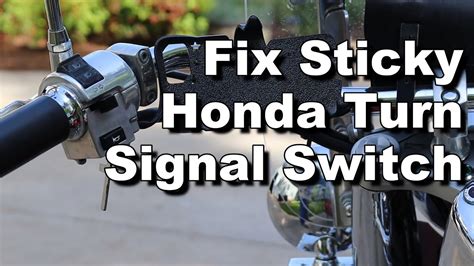 Fix Sticky Turn Signal On Honda Motorcycle Youtube