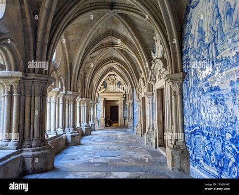 Porto, Portugal, February 15, 2023: Interior of Porto Cathedral Se do ...