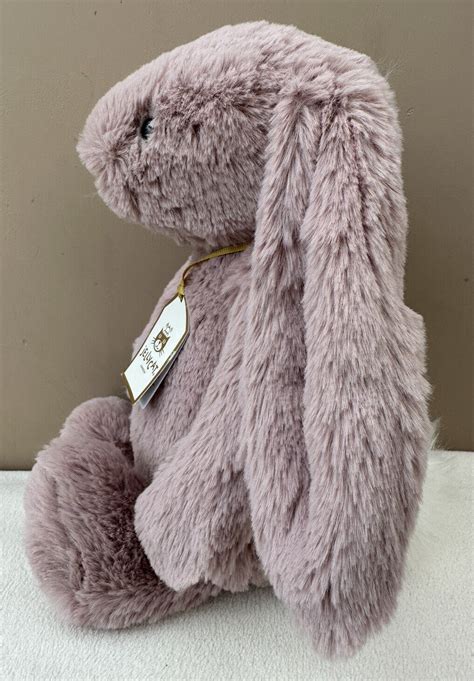 New Jellycat Special Edition Luxe Medium Bashful Rosa Bunny Soft Toy