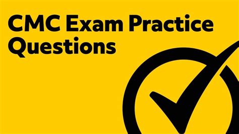 Best Cmc Practice Questions