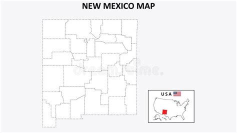 Nuevo Mapa De M Xico Mapa De Estado Y Distrito De Nuevo M Xico Mapa