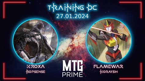 TRAINING DC KROXA VS FLAMEWAR MTG DUEL COMMANDER YouTube