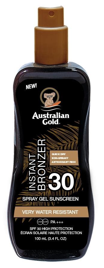 Spf 30 Spray Gel With Bronzer 237 Ml Australiangoldsk