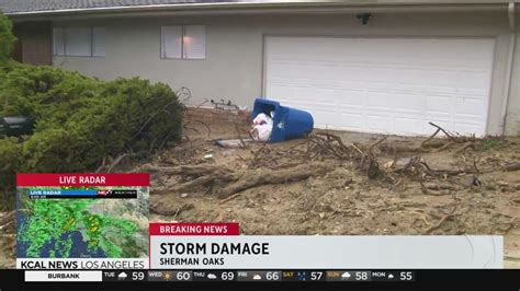 Mudslides Cause Damage To Homes In Sherman Oaks YouTube