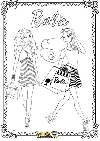 Dibujos De Barbie Para Colorear E Imprimir Gratis Pdf