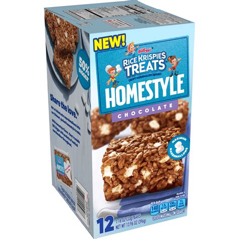 Kellogg's Rice Krispies Treats Homestyle Crispy Marshmallow Squares ...