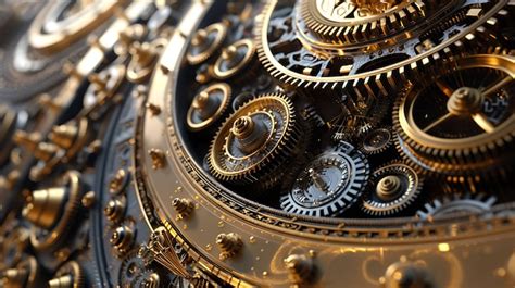 Premium Photo An Intricate And Detailed Clockwork Mechanism With