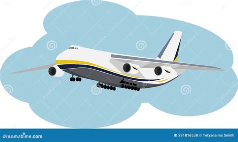 Airplane Antonov Ukraine Stock Vector Illustration Of Airplane 291816538