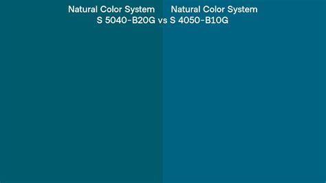 Natural Color System S 5040 B20G Vs S 4050 B10G Side By Side Comparison