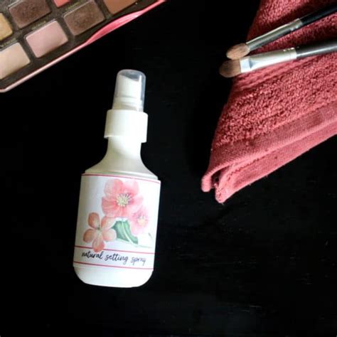 Homemade Diy Setting Spray For Makeup The Nourished Life