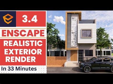 Enscape Realistic Exterior Render Tutorial Enscape For Sketchup