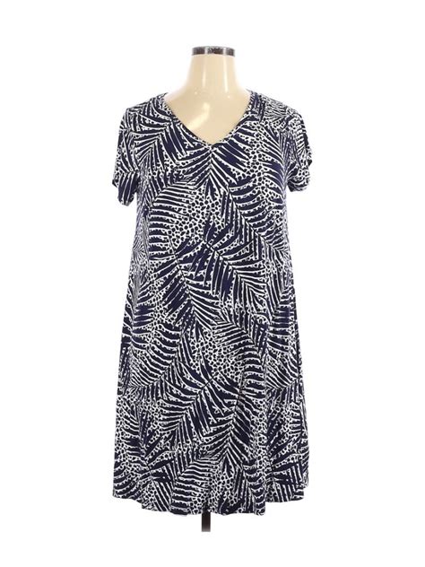 Cynthia Rowley Tjx Casual Dress Mini Blue Dresses Used Size 1x