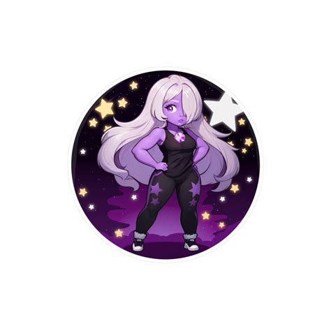 Steven Universe Amethyst Vinyl Sticker Etsy