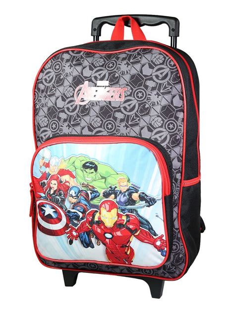 Bagtrotter Sac Dos Roulettes Cm Marvel Avengers Noir Noir