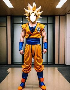 Goku Cosplay Fancy Dress Face Swap Insert Your Face ID 1245071