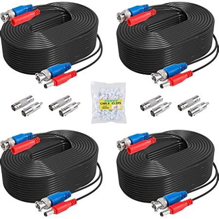 Amazon HISVISION 4 Pack 100ft BNC Video Power Cable Security