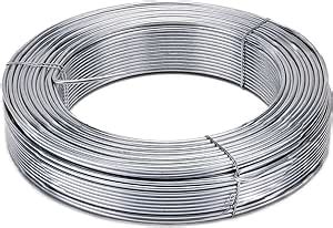 LA CORDELINE Fil de Tension Acier Galvanisé 2 7mm x 100m pour Jardin