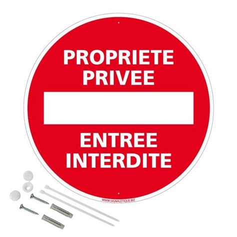 Panneau De Signalisation Rond Pr Perc Pvc Ou Alu Diam Tre Ou