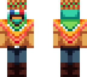 Awto In a Mexican Sombrero Suit (Hive Style) | Minecraft Skin