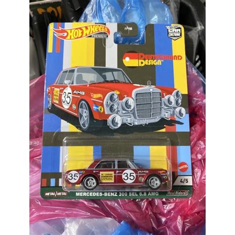 Hot Wheels Premium Mercedes Benz 300 SEL 6 8 AMG Deutschland Design Shopee Malaysia