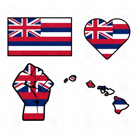 Hawaii Flag Svg Png Bundle Hawaiian Flag American Pride Cricut Etsy