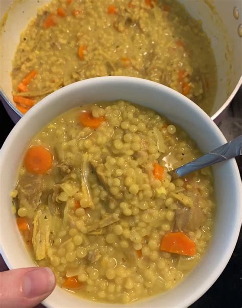 Creamy Chicken Couscous Soup Rsoup